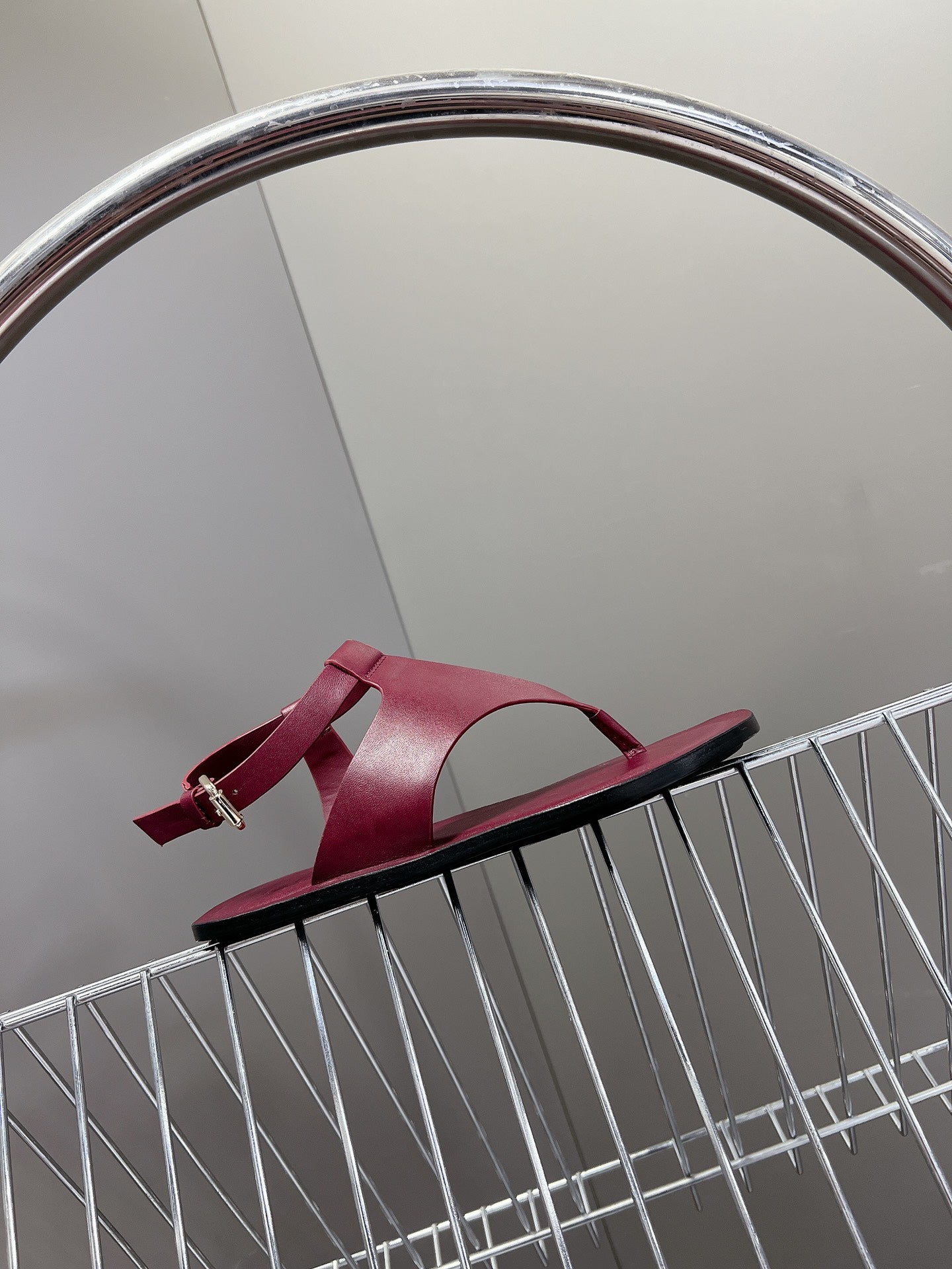 LP TRANI SANDALS BOYSENBERRY CALFSKIN - 35
