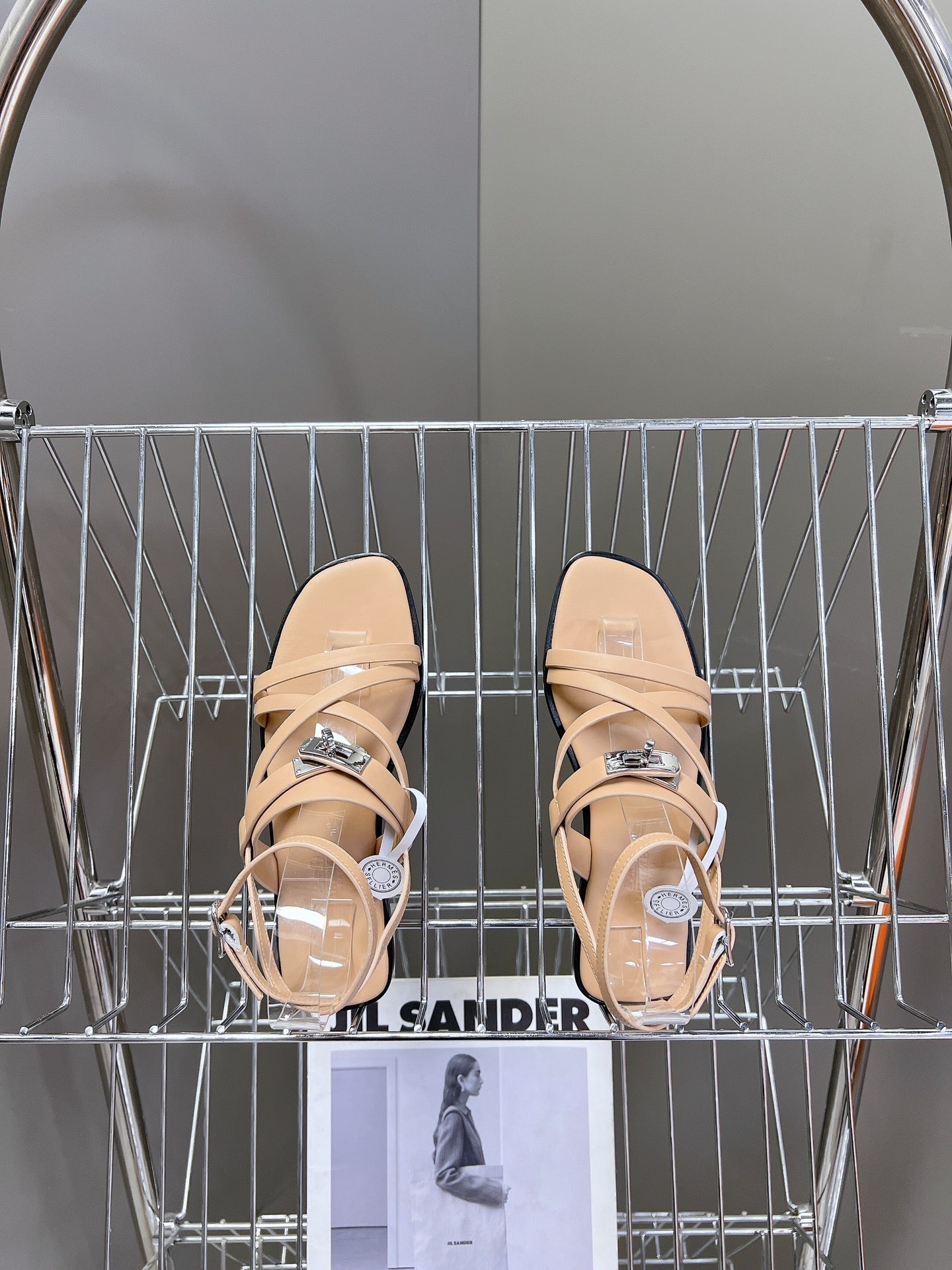 JUNE SANDAL BEIGE CALFSKIN - 35