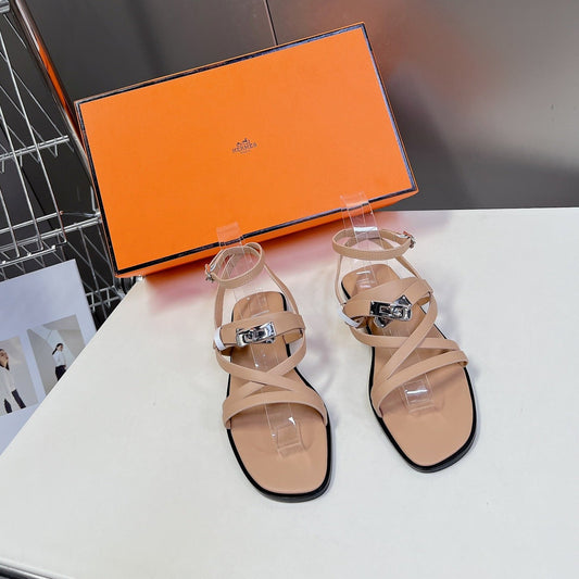 JUNE SANDAL BEIGE CALFSKIN - 35