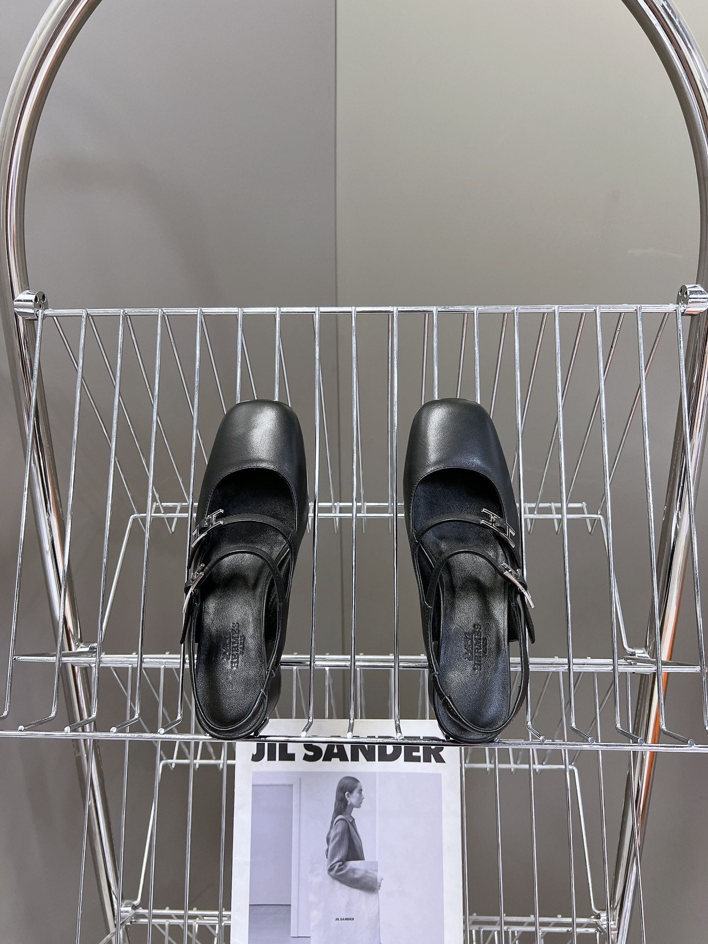 JACKIE 50 PUMP BLACK LAMBSKIN - 35