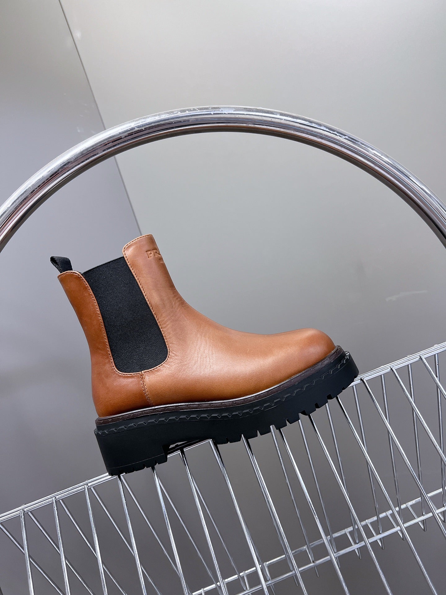 PRA CHELSEA BOOTS CARAMEL CALFSKIN - 35