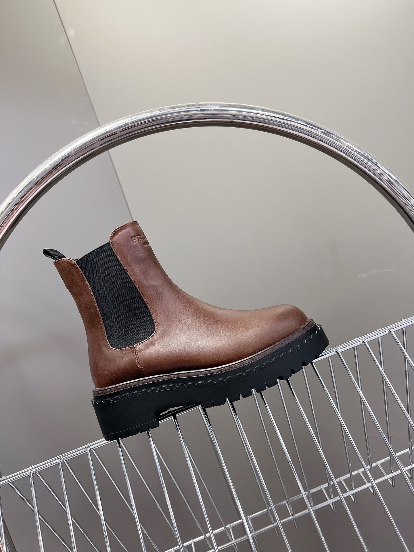PRA CHELSEA BOOTS CHOCOLATE CALFSKIN - 35