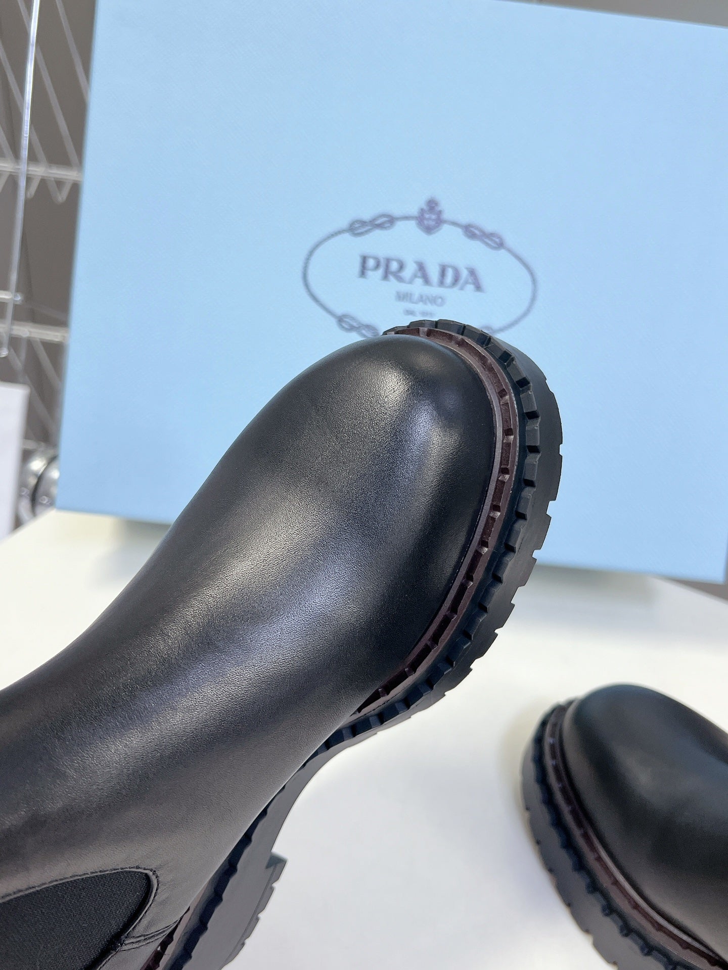 PRA CHELSEA BOOTS BLACK CALFSKIN - 35