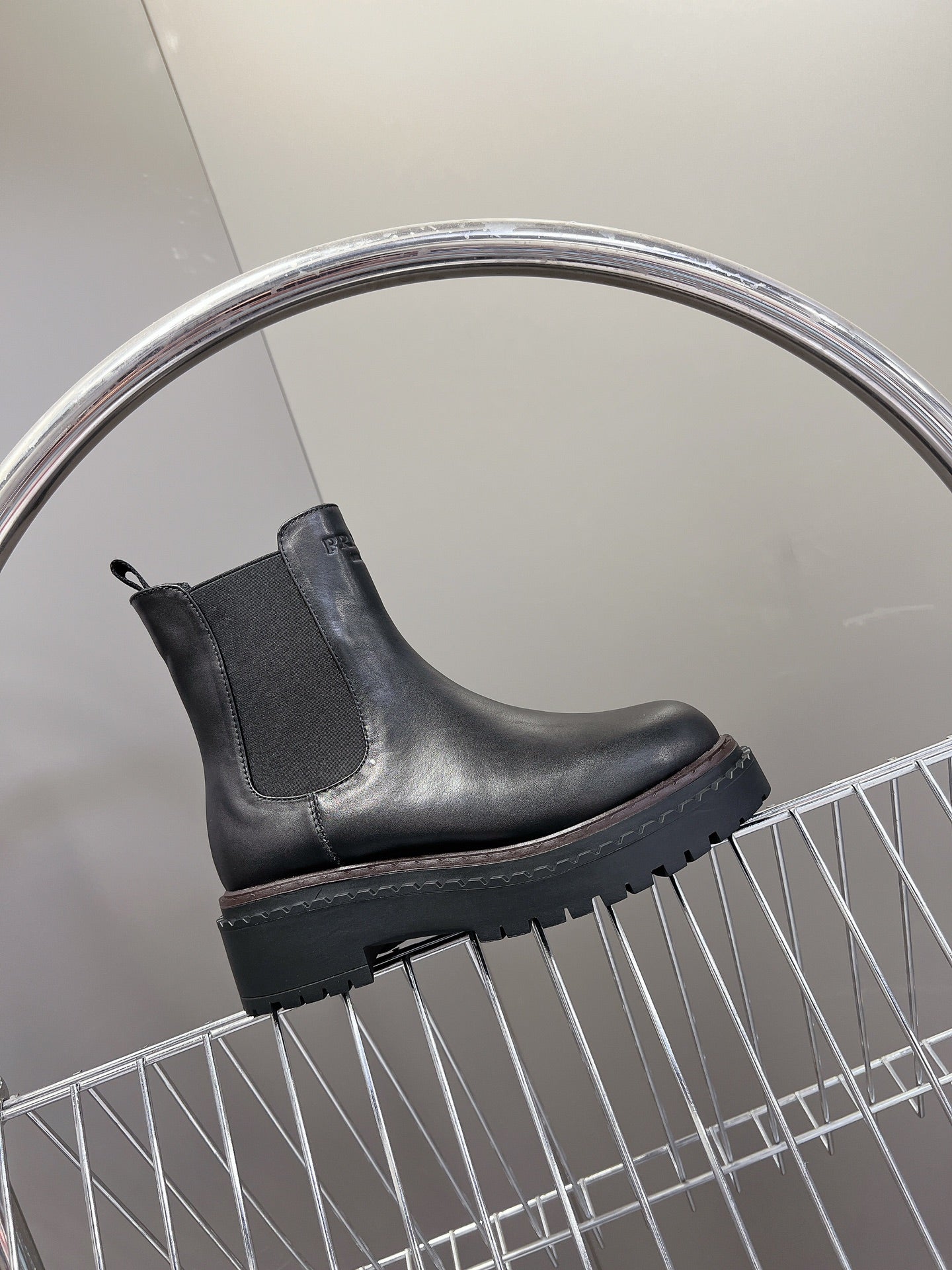 PRA CHELSEA BOOTS BLACK CALFSKIN - 35