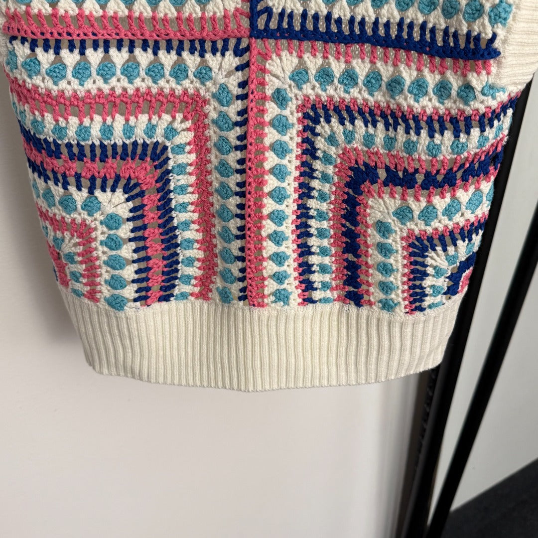 HERMES 25S SLEEVELESS KNITTED VEST 464