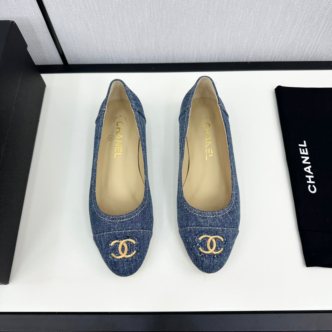 cc ballet flat blue denim 166815 - 35