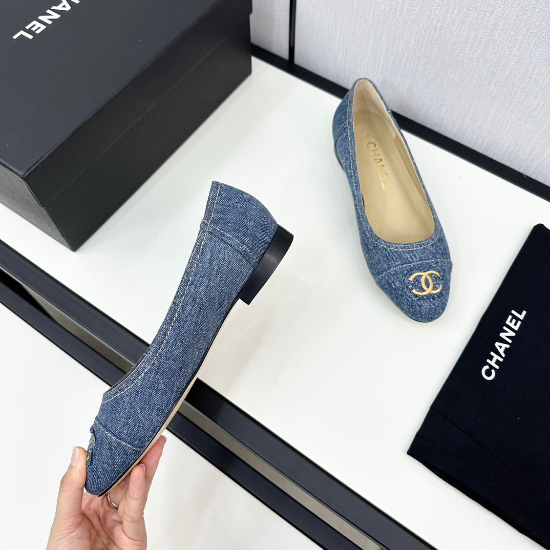cc ballet flat blue denim 166815 - 35