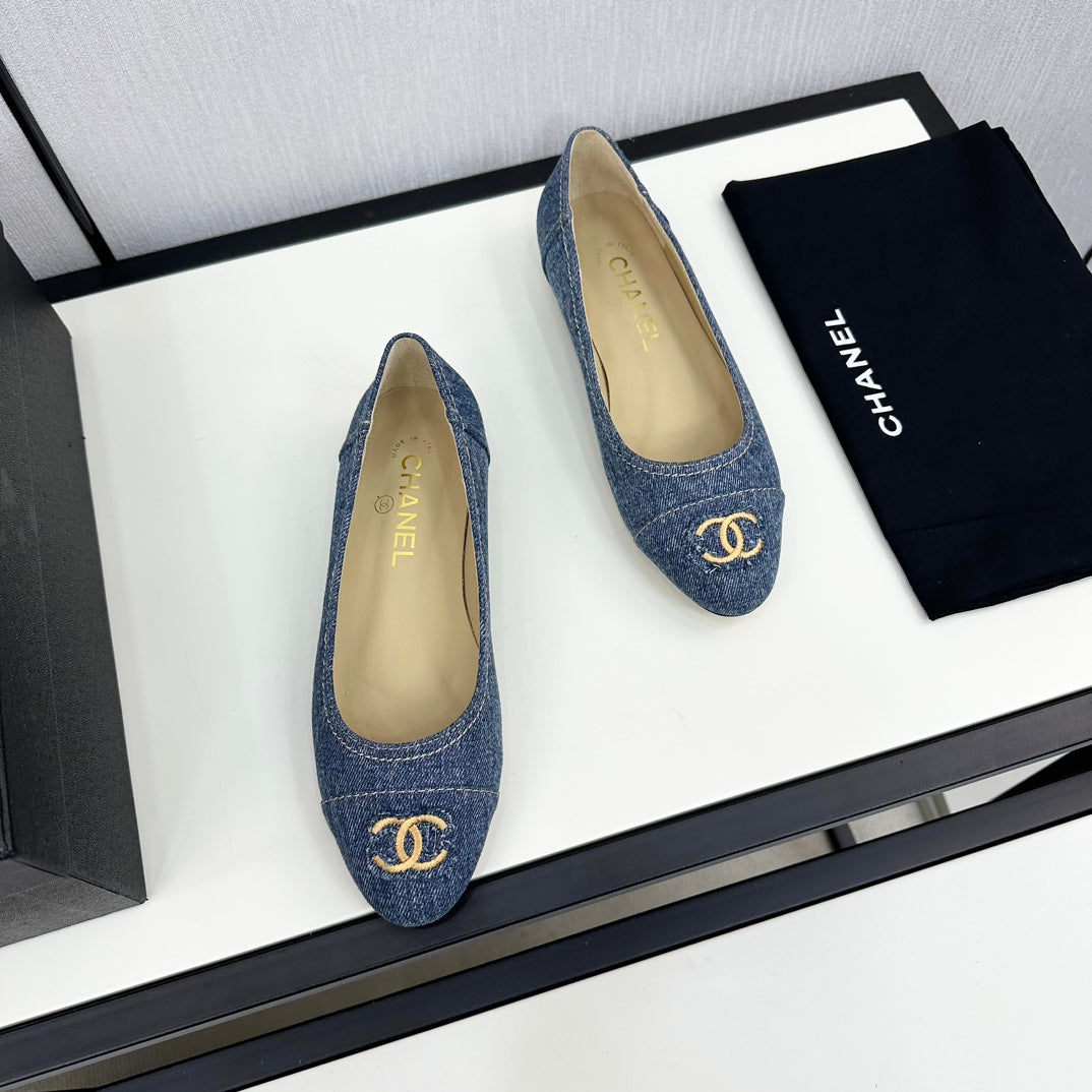 cc ballet flat blue denim 166815 - 35