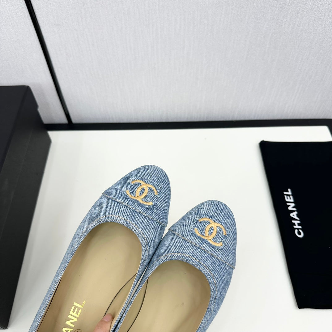 cc ballet flat light blue denim 166814 - 35