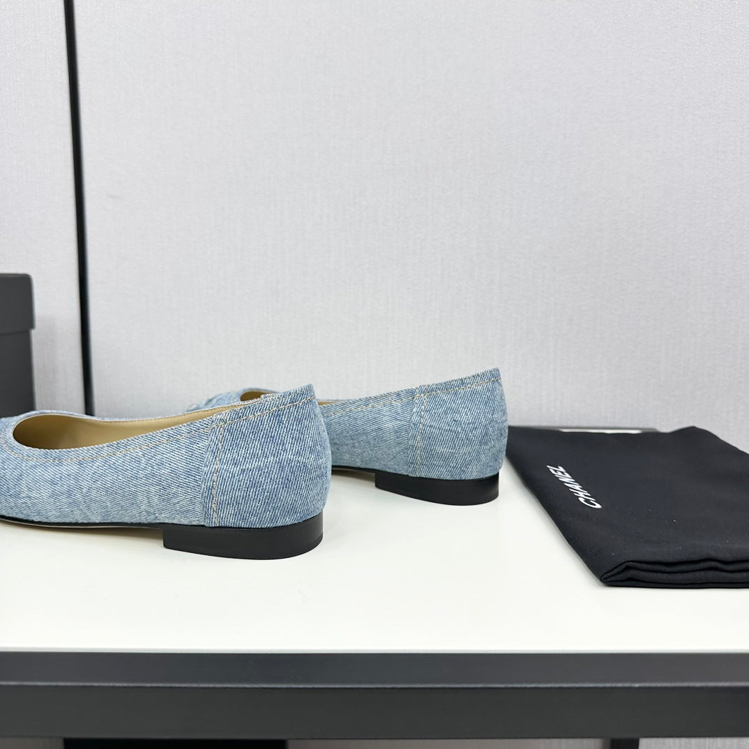 cc ballet flat light blue denim 166814 - 35