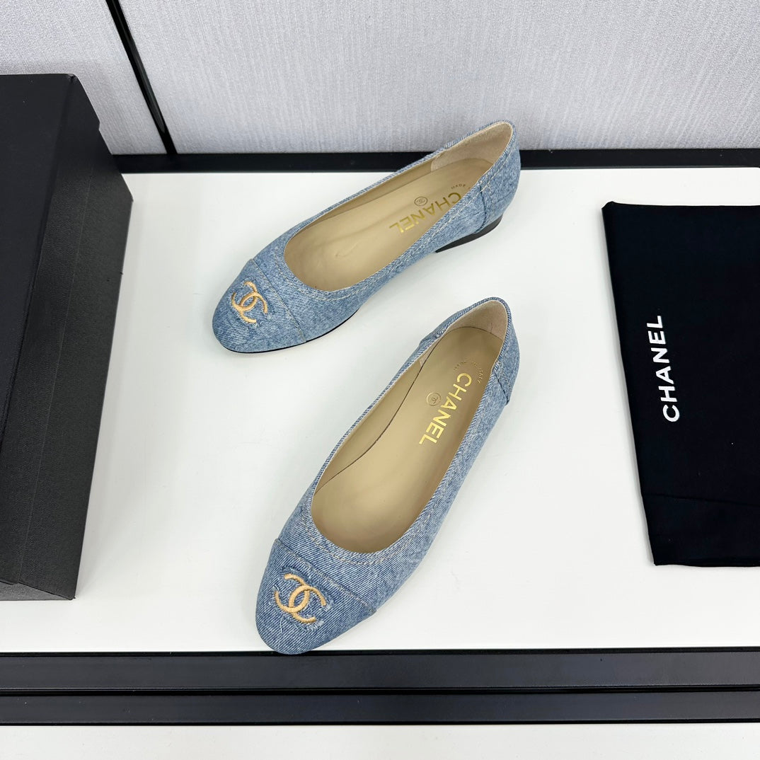 cc ballet flat light blue denim 166814 - 35