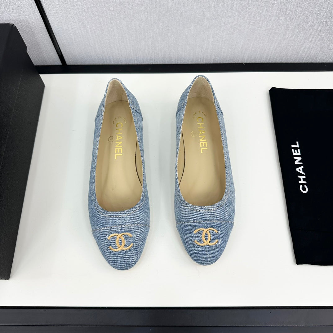 cc ballet flat light blue denim 166814 - 35