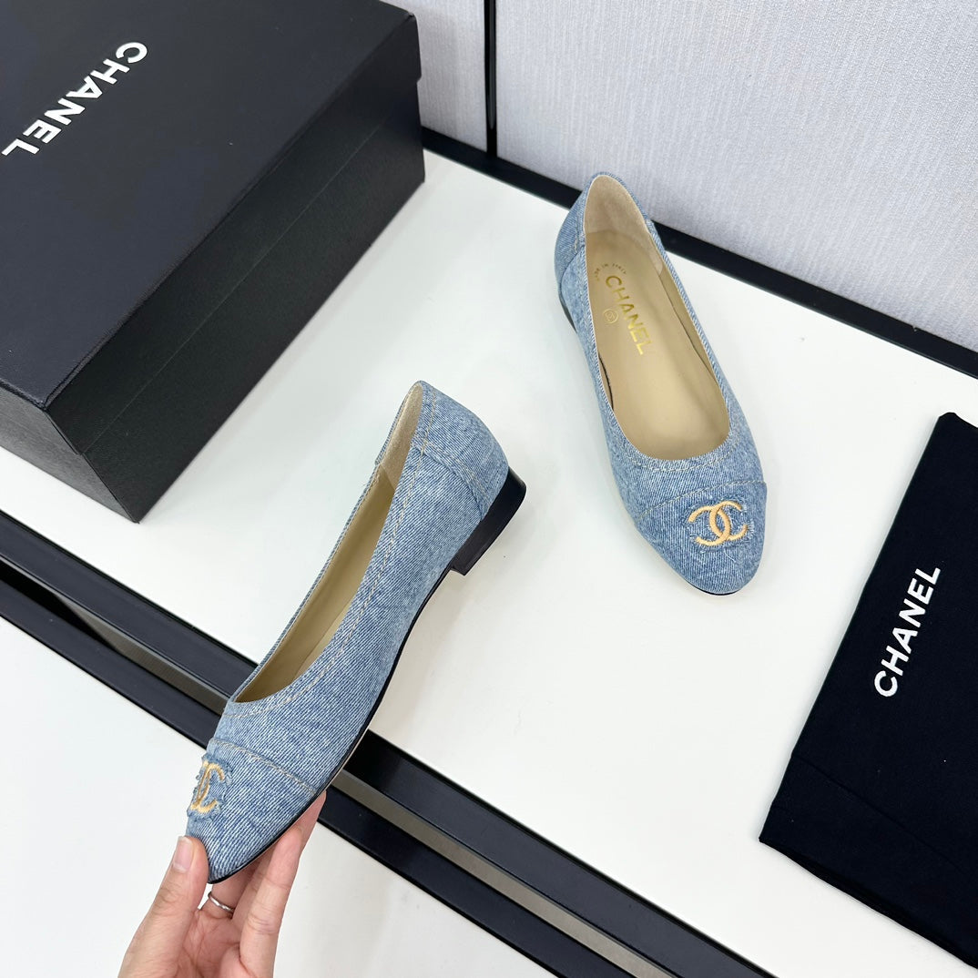 cc ballet flat light blue denim 166814 - 35