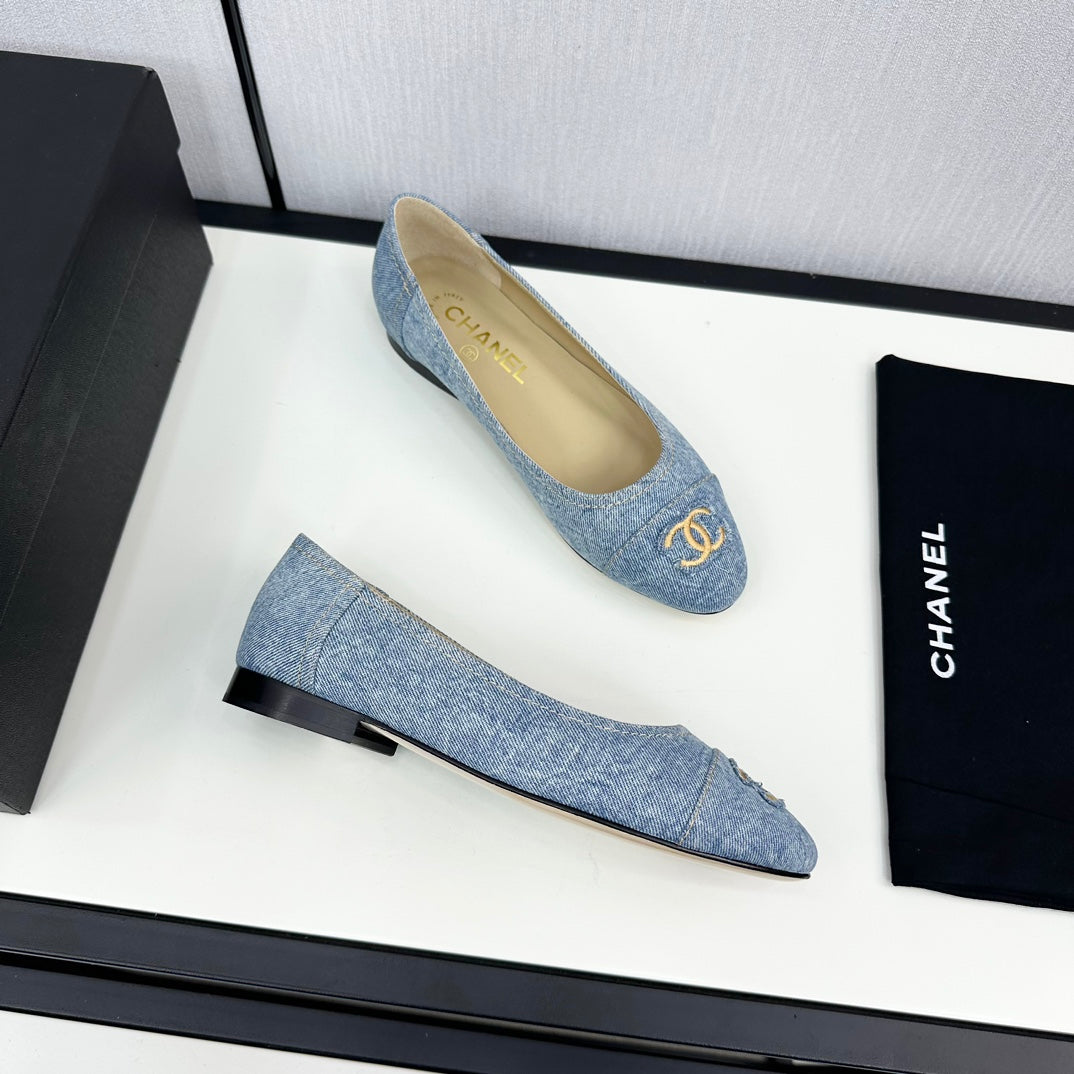 cc ballet flat light blue denim 166814 - 35