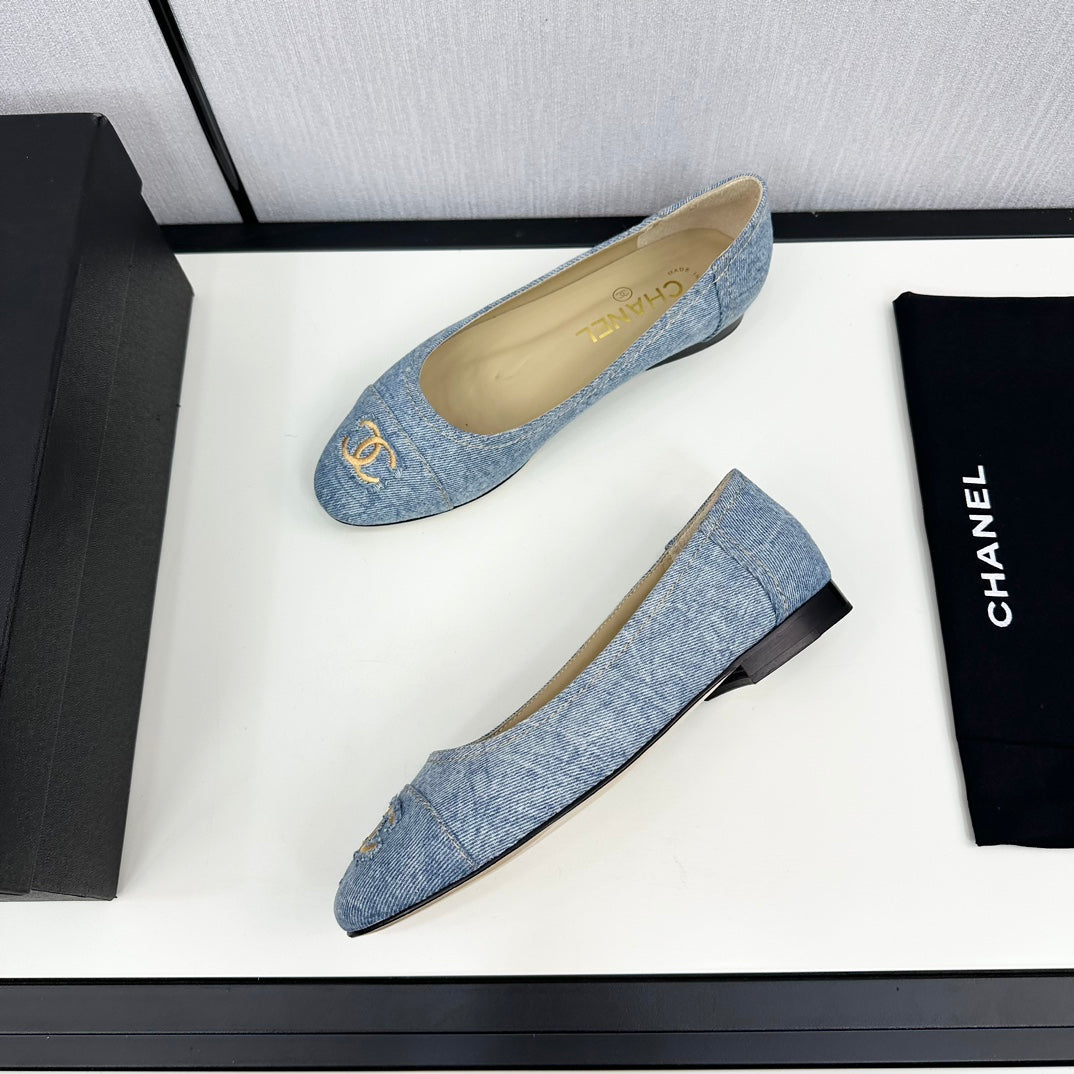 cc ballet flat light blue denim 166814 - 35