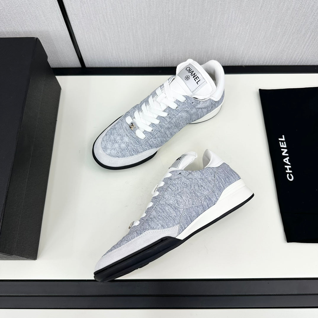 SPORTS SHOES IN GREY FABRIC - 35