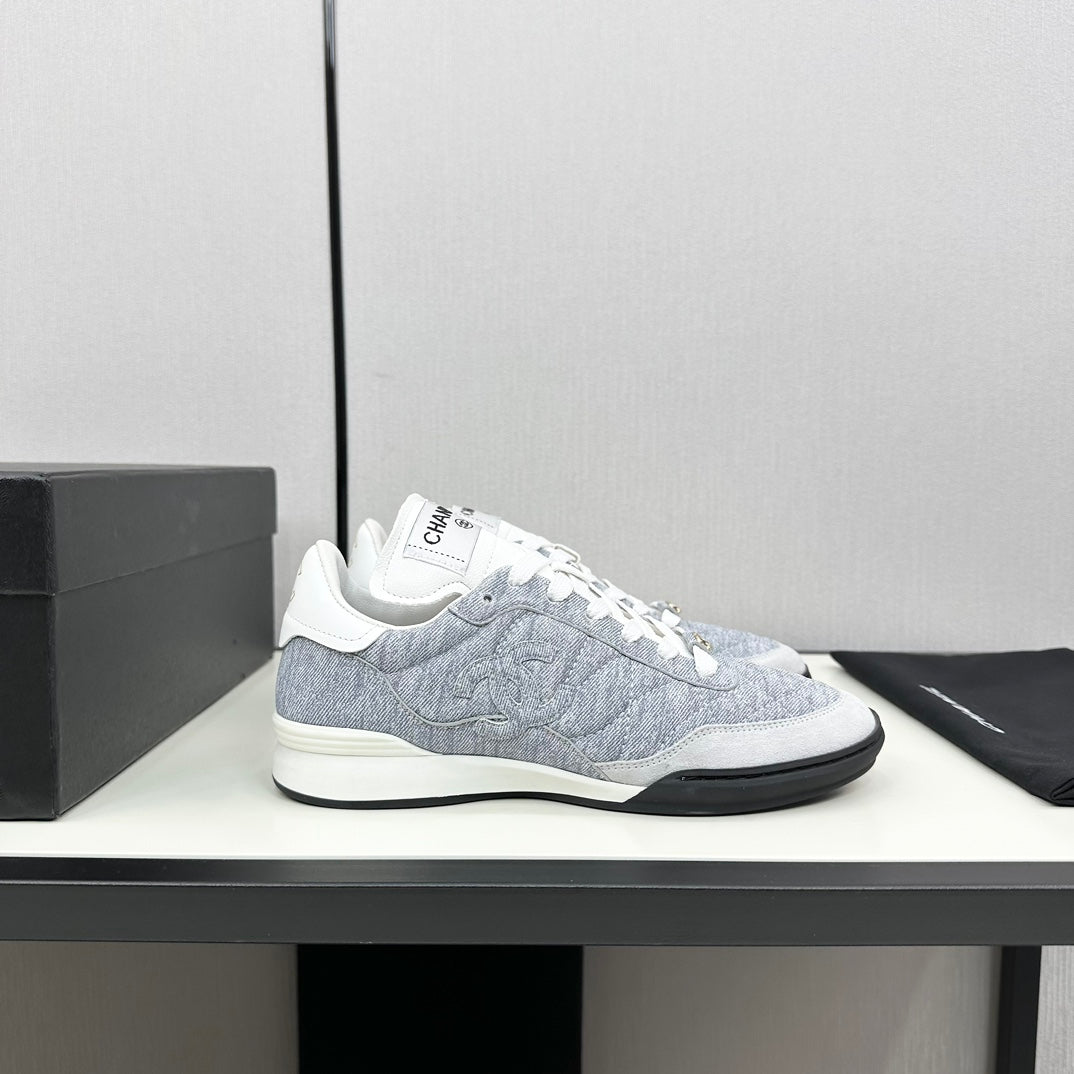 SPORTS SHOES IN GREY FABRIC - 35