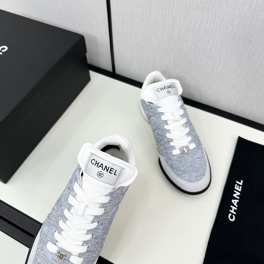 SPORTS SHOES IN GREY FABRIC - 35