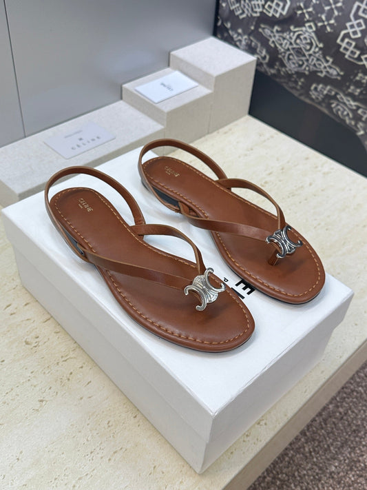 В'ЄТНАМКИ CELINE 26S З КОРИЧНЕВОЇ ТЕЛЯЧОЇ ШКІРИ