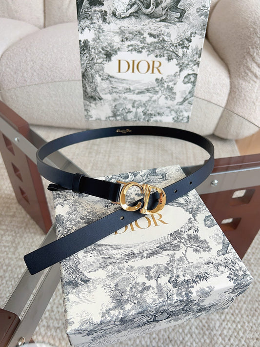 DIOR 25S BELT 20 MM IN BLACK CALFSKIN 613187 - 30