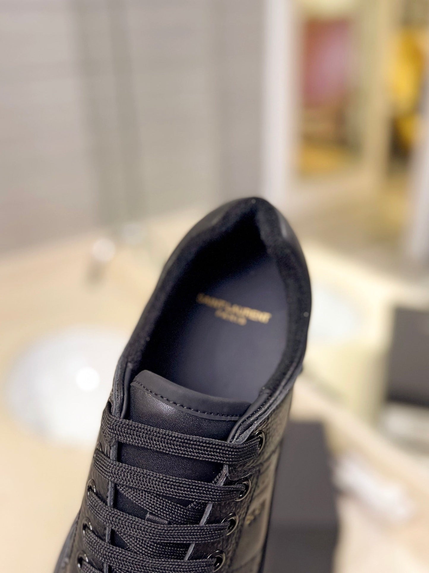 SL SL/61 SNEAKERS BLACK PERFORATED CALFSKIN - 35