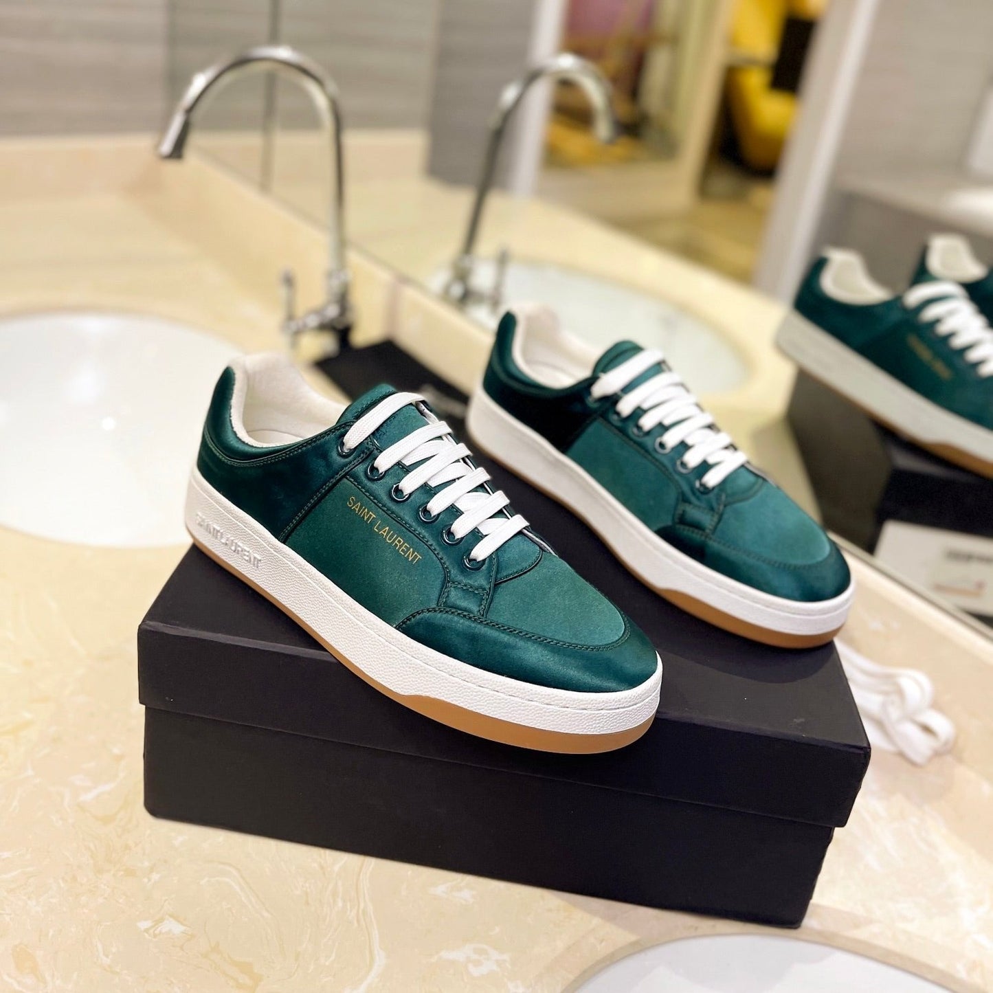 SL SL/61 SNEAKERS CASTLETON GRREN SATIN - 35
