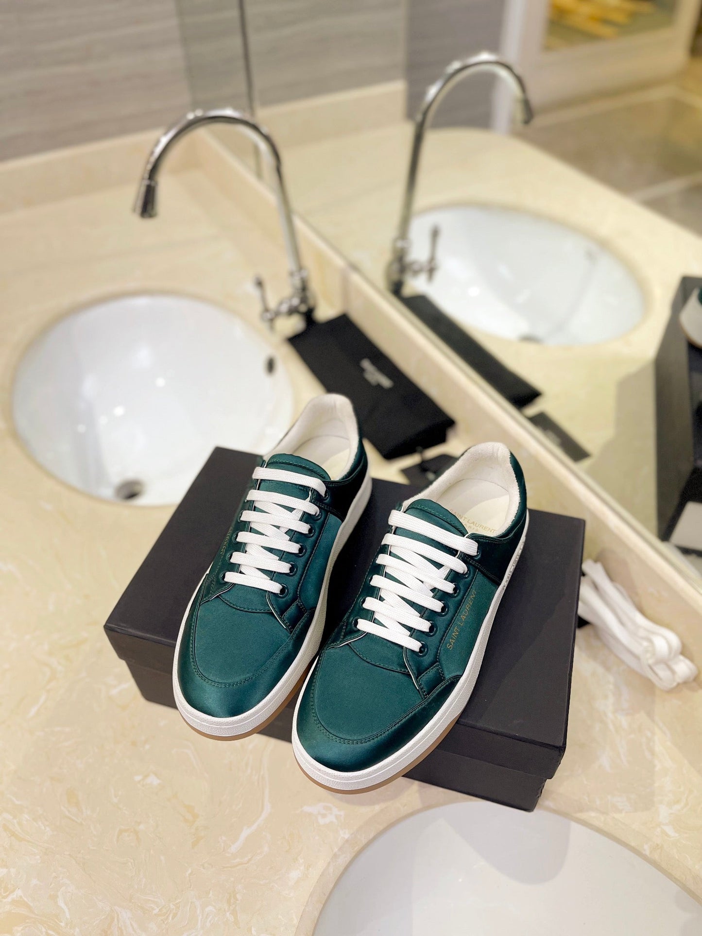 SL SL/61 SNEAKERS CASTLETON GRREN SATIN - 35