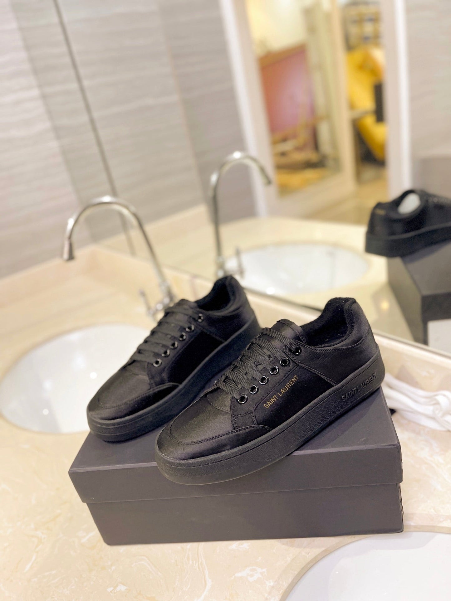 SL SL/61 SNEAKERS BLACK SATIN - 35