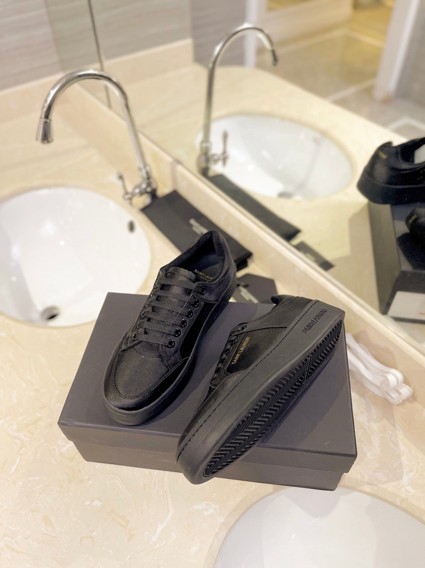 SL SL/61 SNEAKERS BLACK SATIN - 35