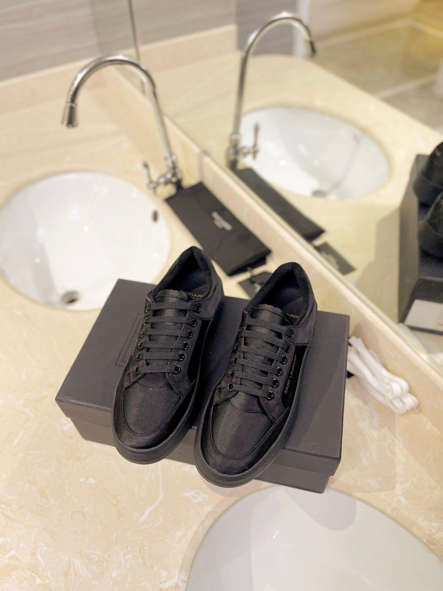 SL SL/61 SNEAKERS BLACK SATIN - 35