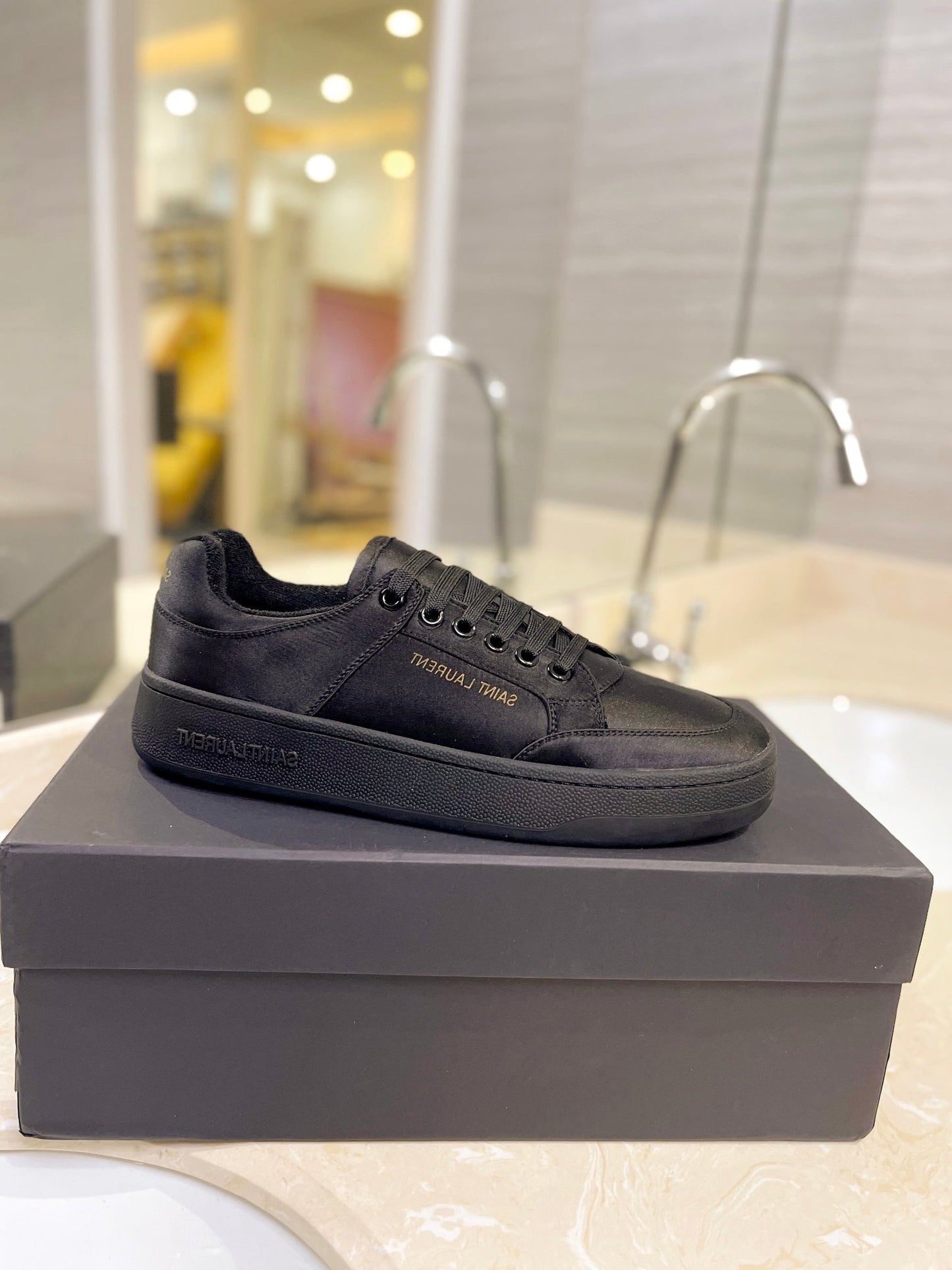 SL SL/61 SNEAKERS BLACK SATIN - 35