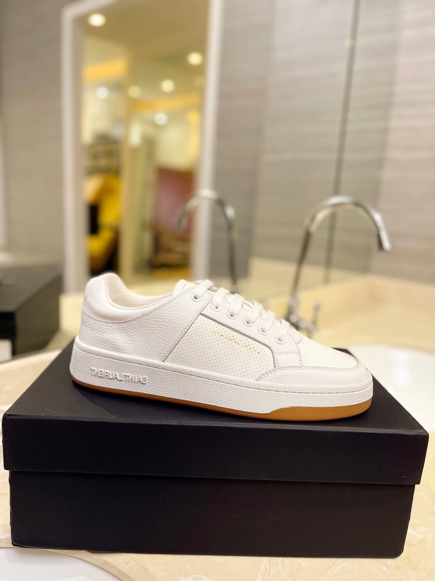 SL SL/61 SNEAKERS WHITE CALFSKIN - 35