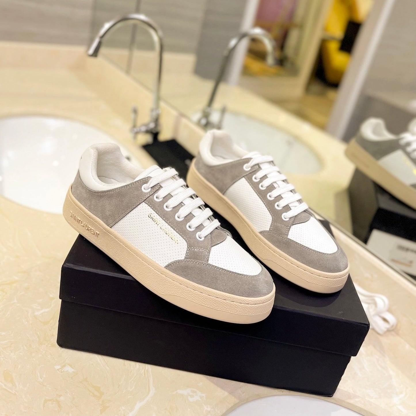 SL SL/61 SNEAKERS CAMEL SUEDE - 35