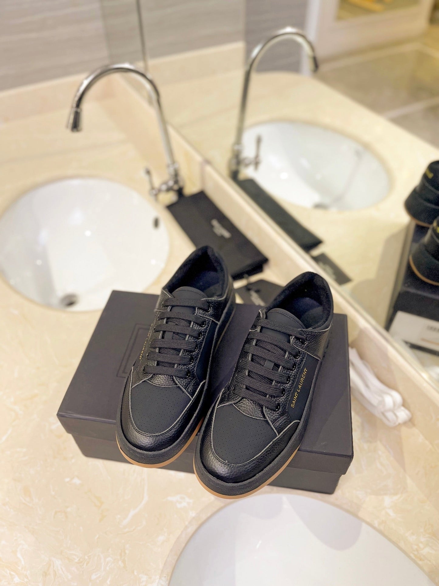 SL SL/61 SNEAKERS BLACK CALFSKIN - 35