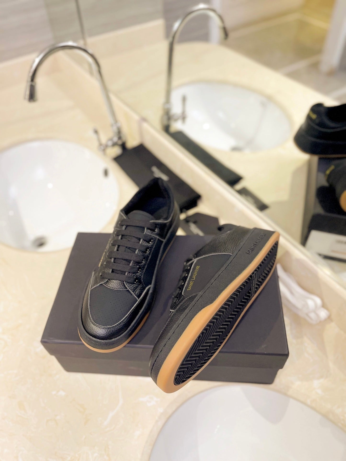SL SL/61 SNEAKERS BLACK CALFSKIN - 35