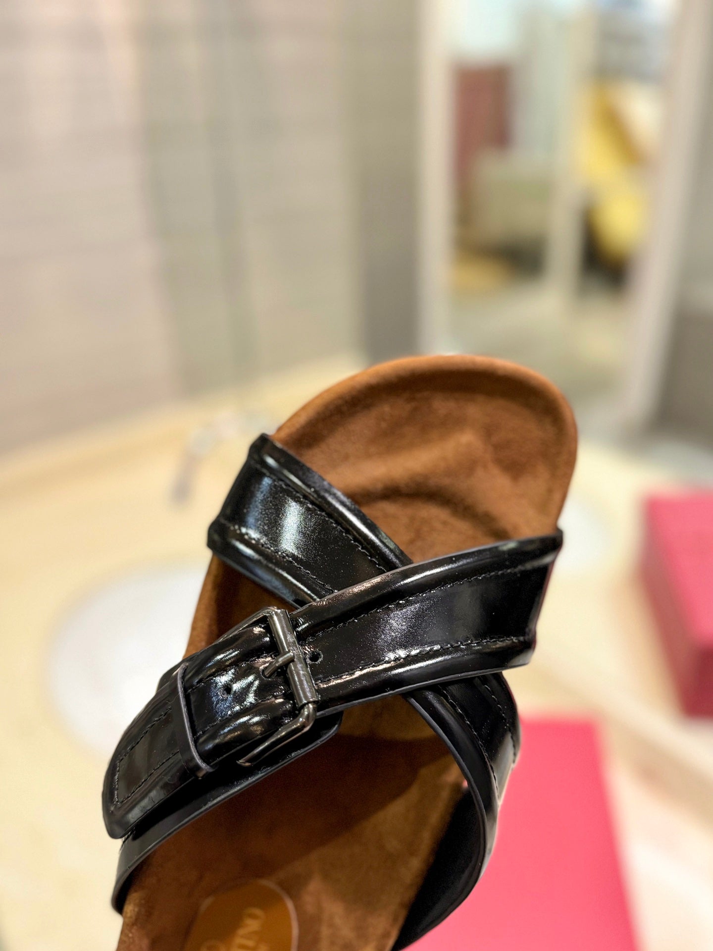 CROSSOVER - STRAP BLACK CALFSKIN SLIDE - 35