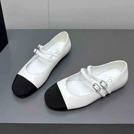 CC pearl Mary Jane flat shoes white - 35