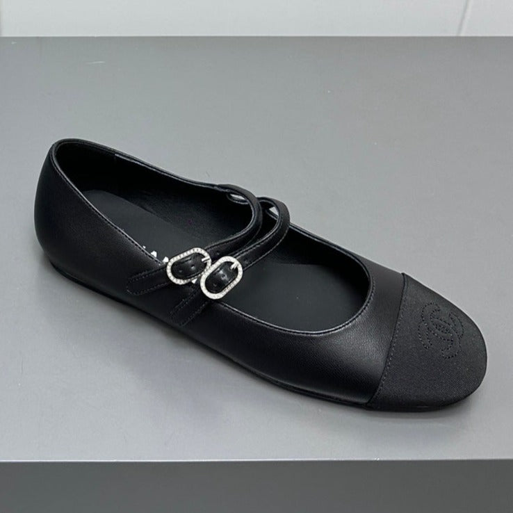 CC pearl Mary Jane flat shoes black - 35