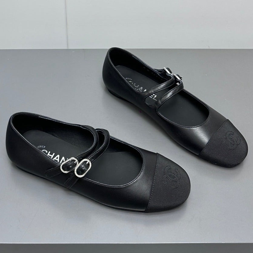 CC pearl Mary Jane flat shoes black - 35