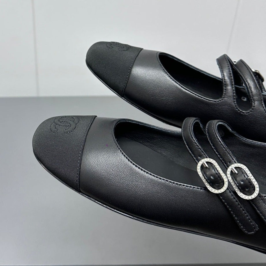 CC pearl Mary Jane flat shoes black - 35