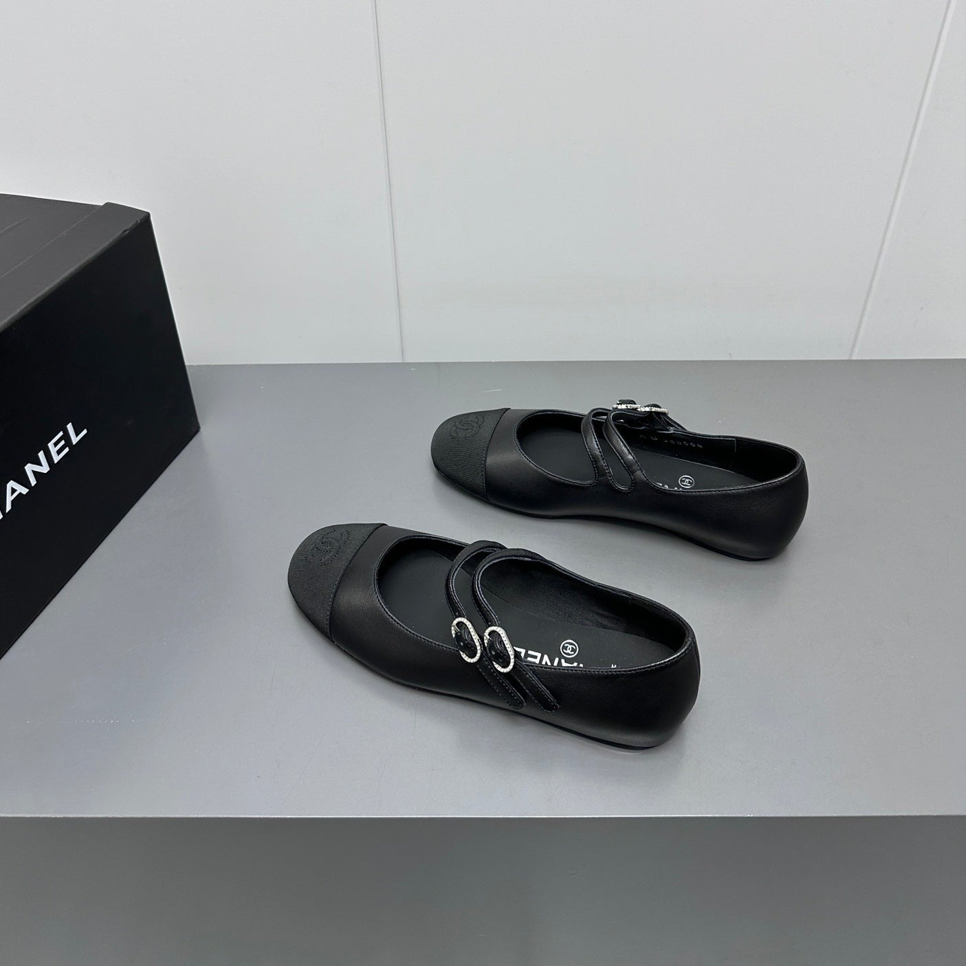 CC pearl Mary Jane flat shoes black - 35