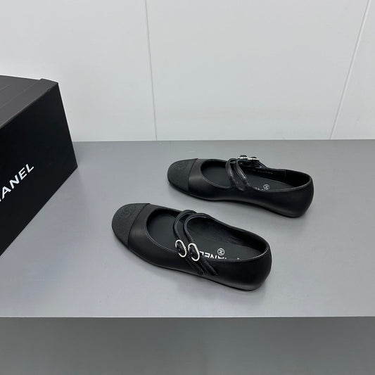 CC pearl Mary Jane flat shoes black - 35