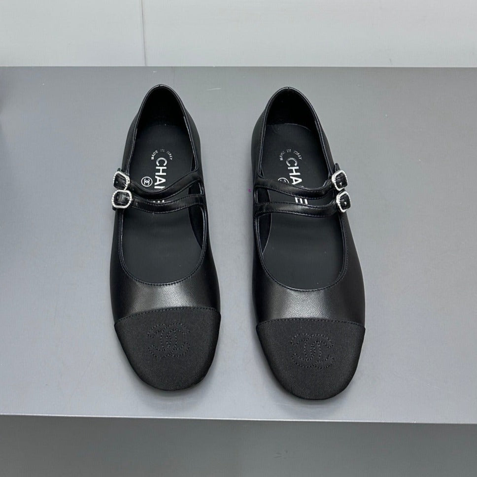 CC pearl Mary Jane flat shoes black - 35