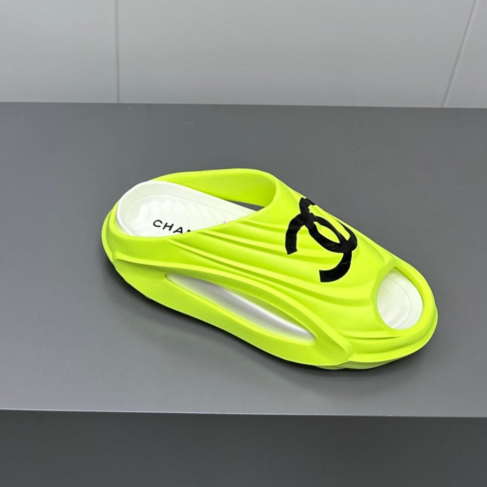 New Double C Foam Lightweight Slippers Boat Lemon Yelllow - 35