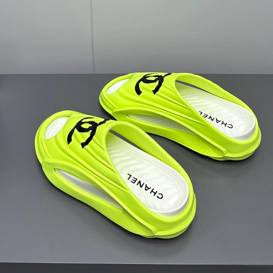 New Double C Foam Lightweight Slippers Boat Lemon Yelllow - 35