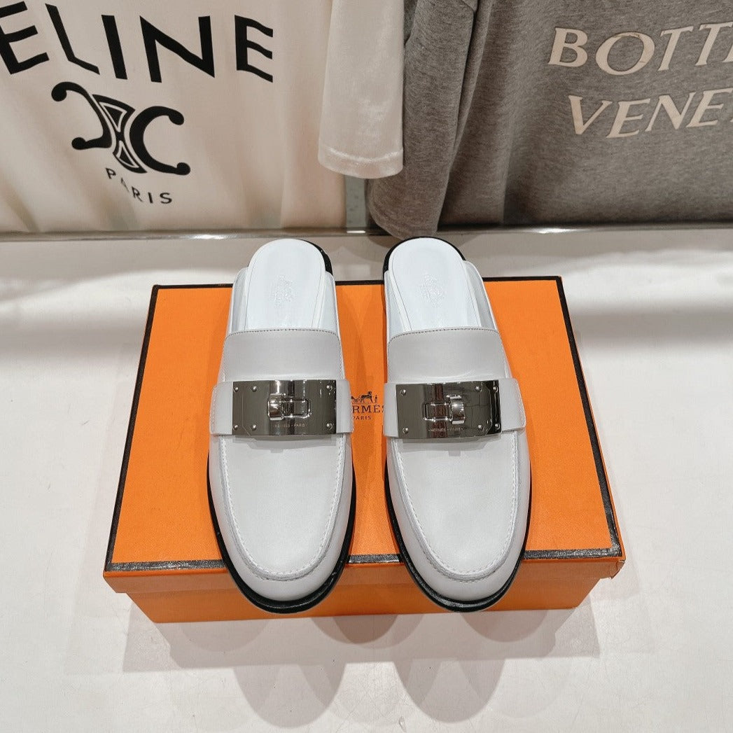IOTA MULE WHITE CALFSKIN - 35