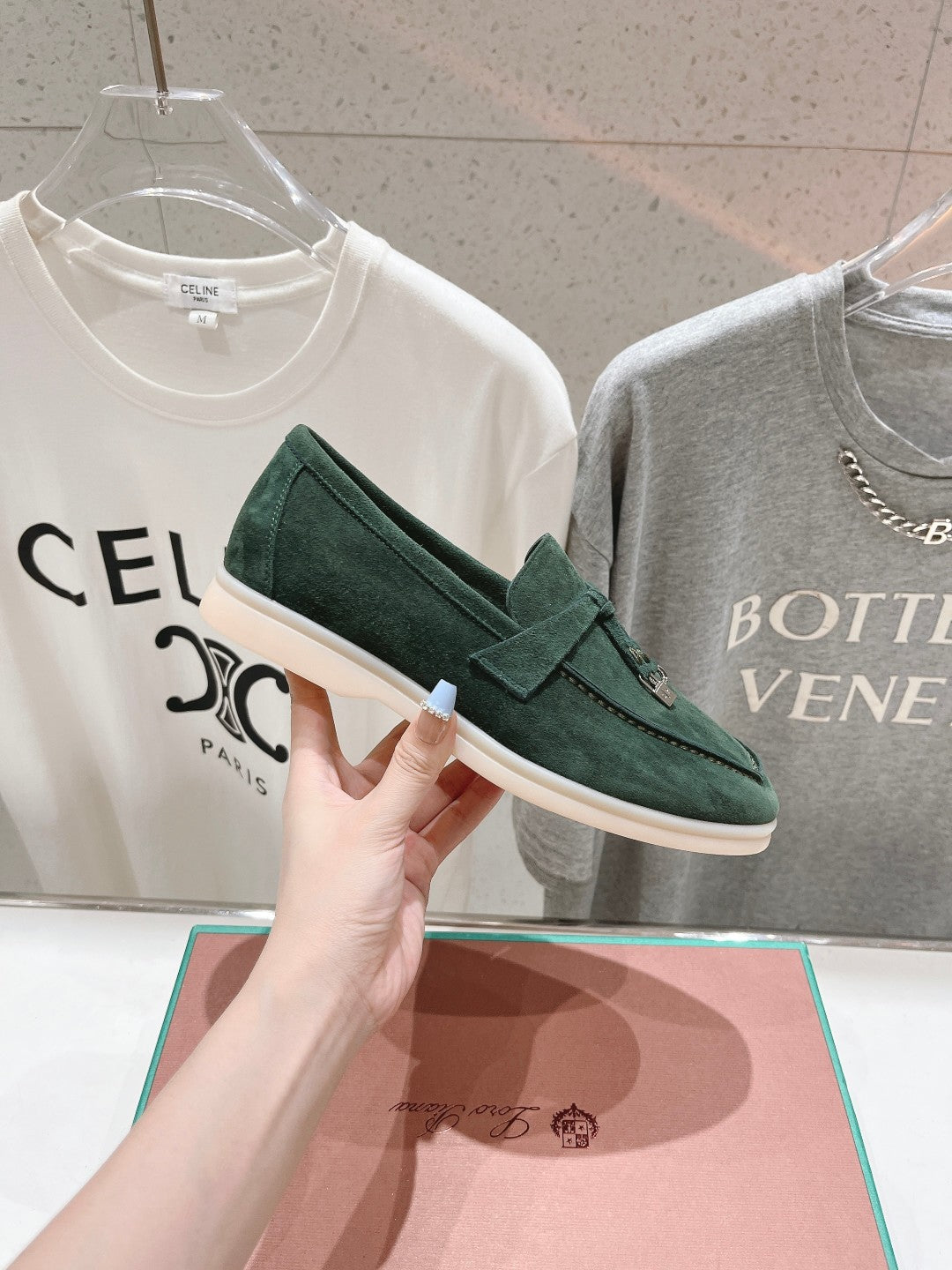 LP SUMMER CHARMS WALK LOAFERS HUNTER GREEN SUEDE - 35