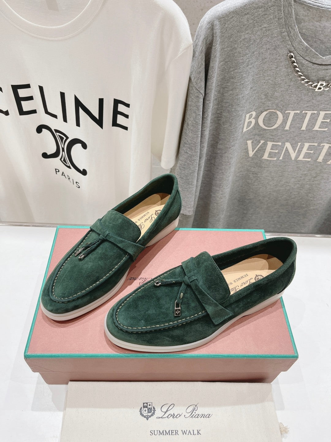 LP SUMMER CHARMS WALK LOAFERS HUNTER GREEN SUEDE - 35