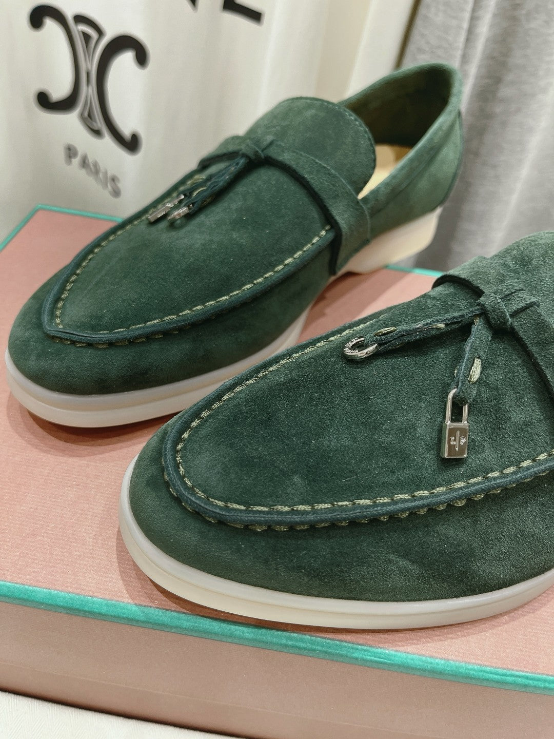 LP SUMMER CHARMS WALK LOAFERS HUNTER GREEN SUEDE - 35