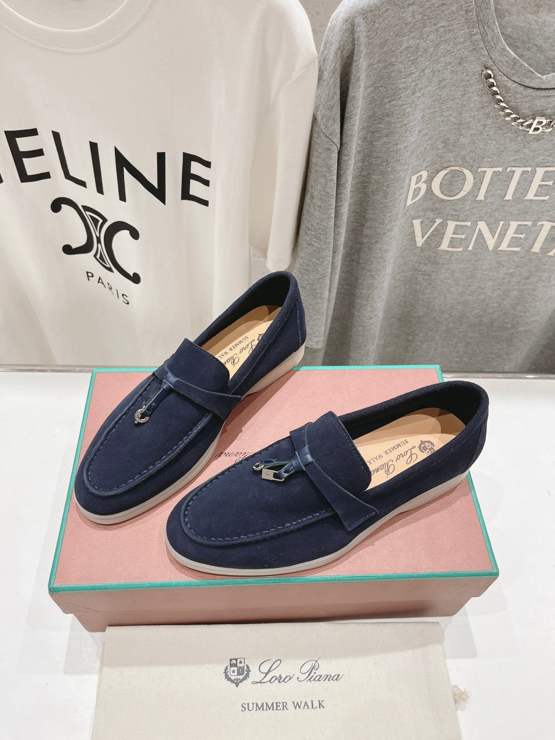 LP SUMMER CHARMS WALK LOAFERS DENIM SUEDE - 35